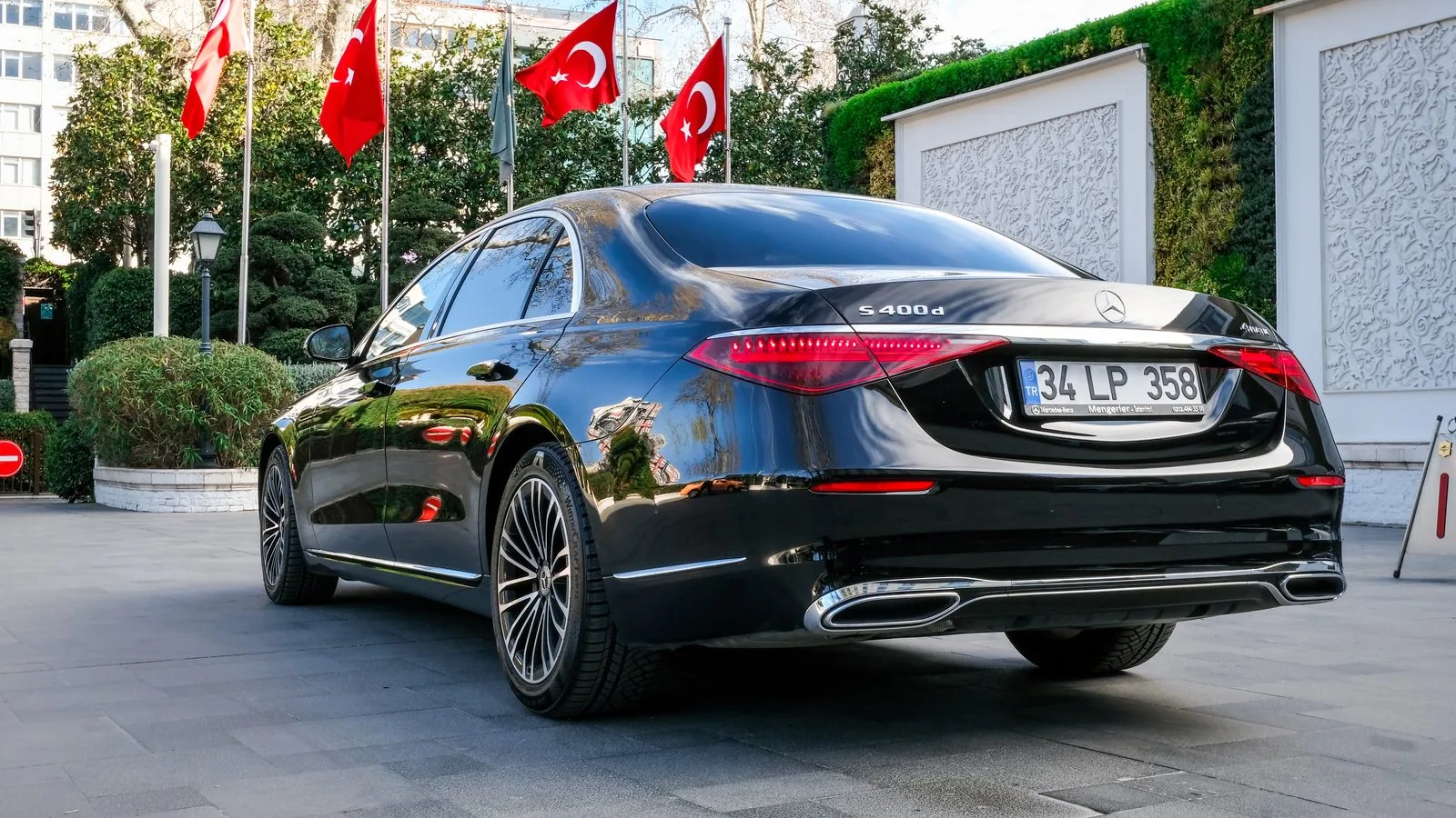 Mercedes-Benz S-Class on the Asian shore of Istanbul