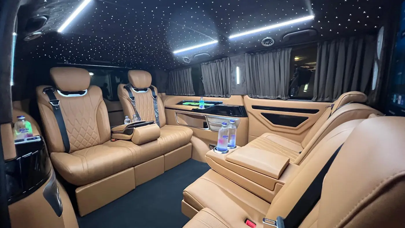 V-Class VIP interior with captain seats